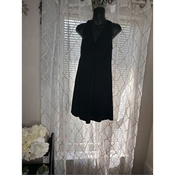 NICE WOMEN BLACK LOFT FLOWY SOFT DRESS SIZE MEDIUM GOOD CONDITION - Picture 1 of 4